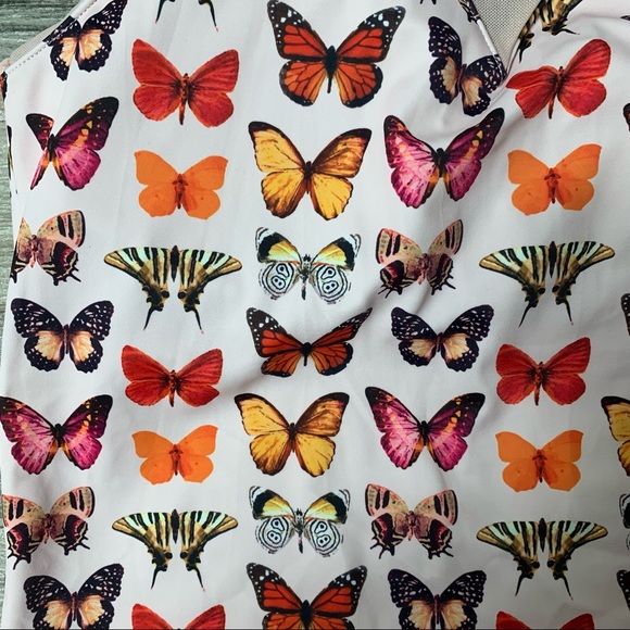 Kortni Jeane butterfly netted sweetheart swim top size medium - Picture 4 of 6